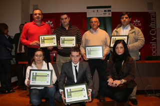 Entrga de premios a las mejores tapas.IV jornadas de la tapa 